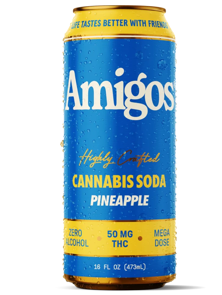 Amigos Pineapple Cannabis Beverage - 50mg THC - 24ct