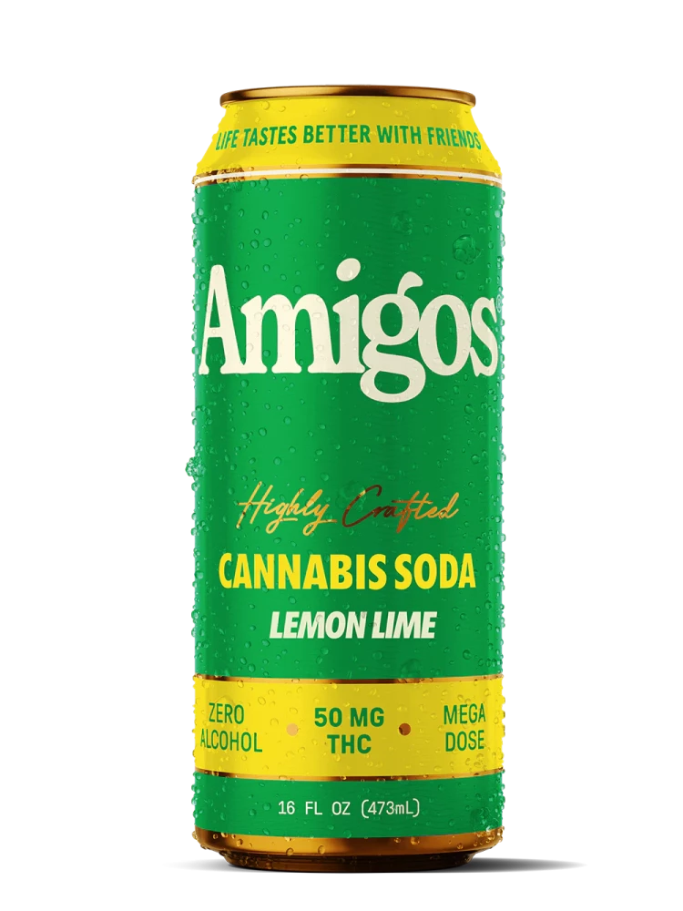 Amigos Lemon Lime Cannabis Beverage - 50mg THC - 24ct