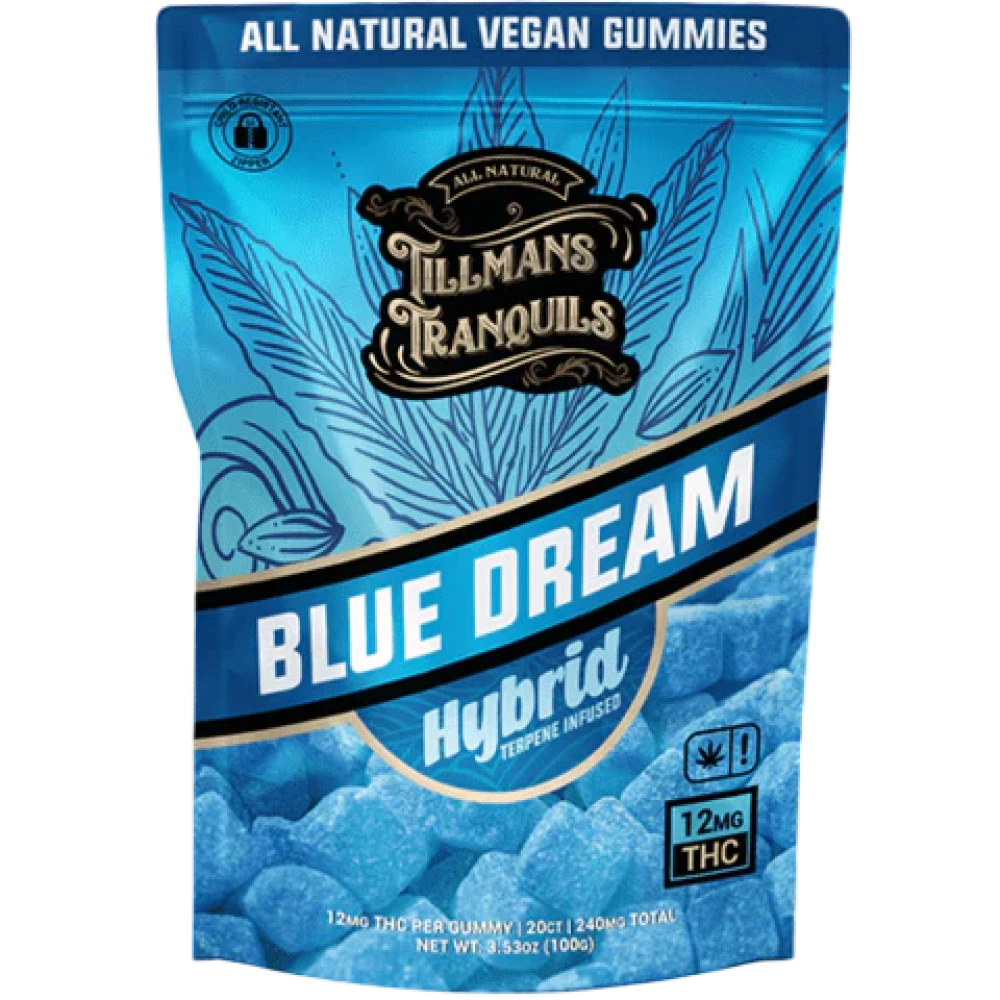 Tillmans Tranquils Blue Dream Gummies - Hybrid - 20 Count - 12mg THC