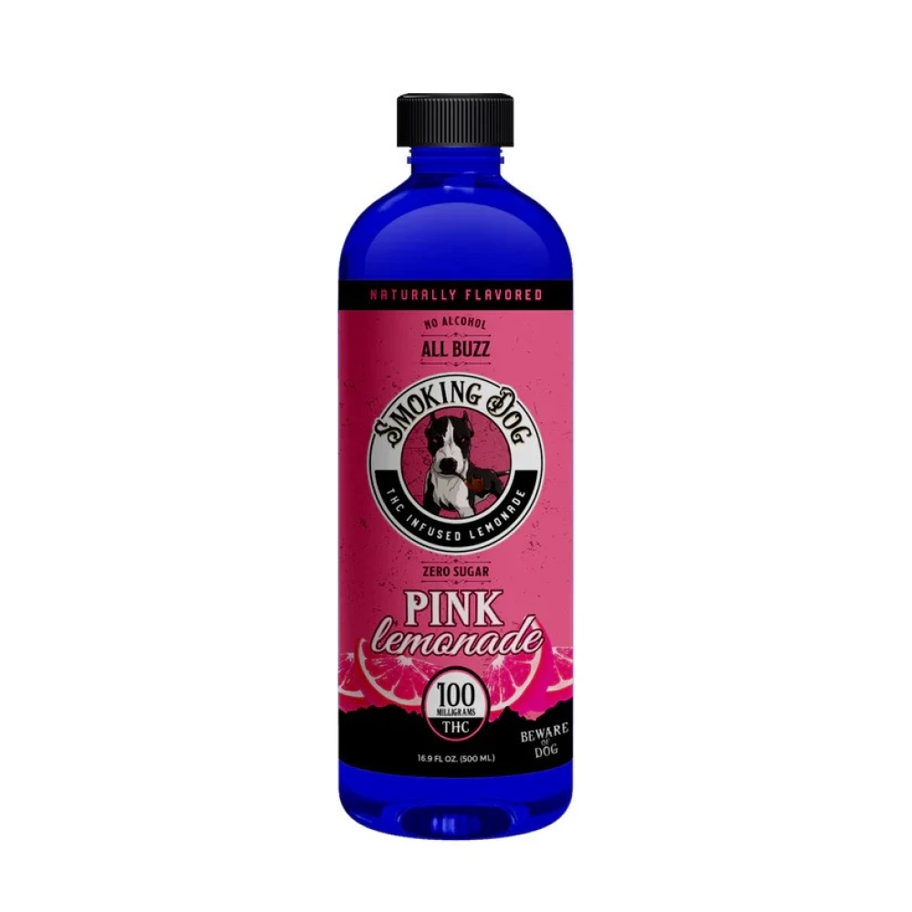 Smoking Dog THC Infused Pink Lemonade- 100mg - 6 Pack