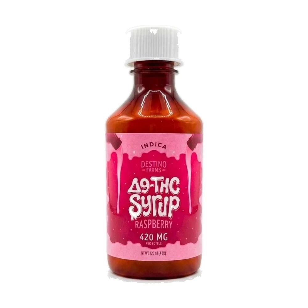 Highest Goods Destino Farms Raspberry D9 420mg THC Syrup