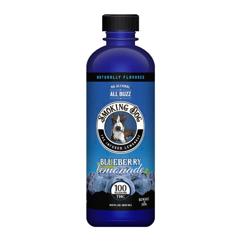 Smoking Dog THC Infused Lemonade Blueberry - 100mg - 6 Pack