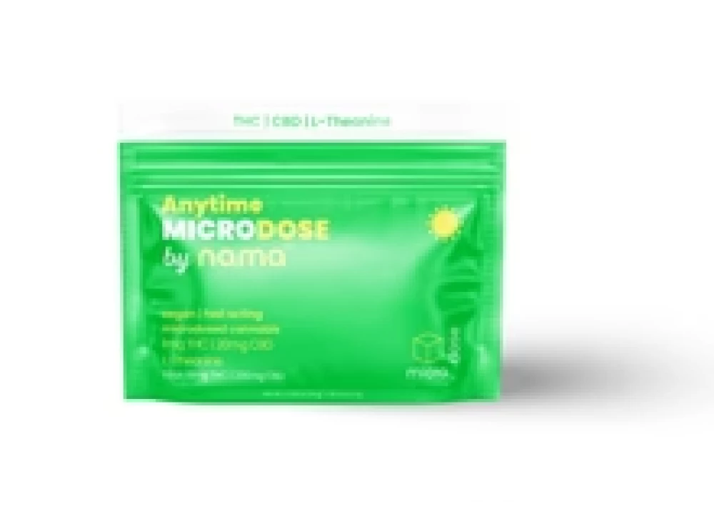 nama Anytime Microdose | 1mg THC | 20mg CBD | L-Theanine - 10 Count
