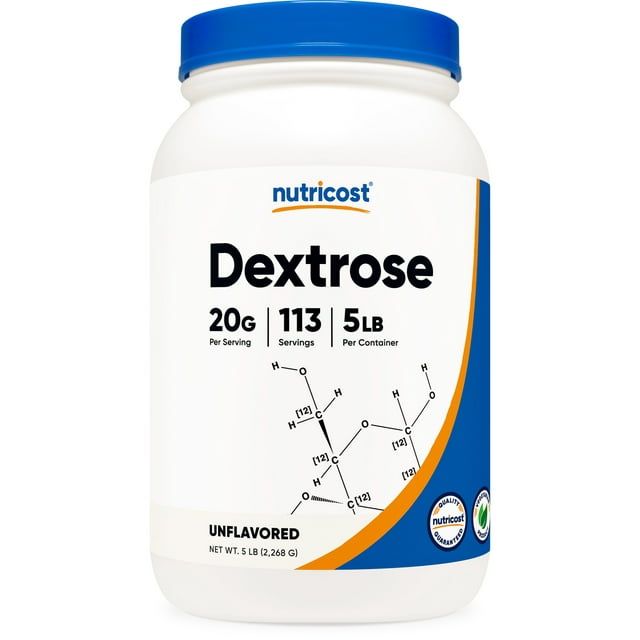 Nutricost Dextrose Powder 5 LBS Non GMO, Gluten Free Supplement