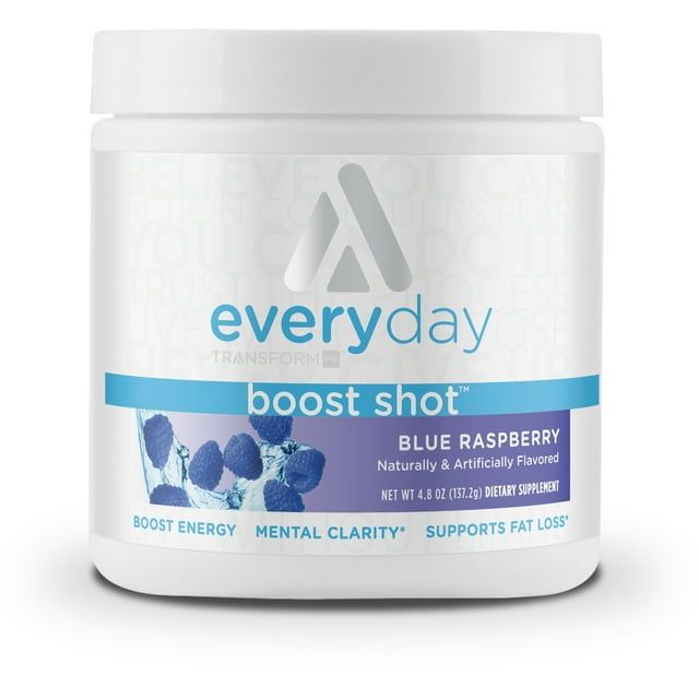 Nutricost TransformHQ Everyday Boost Shot 28 Servings (Blue Raspberry) Powder Drink