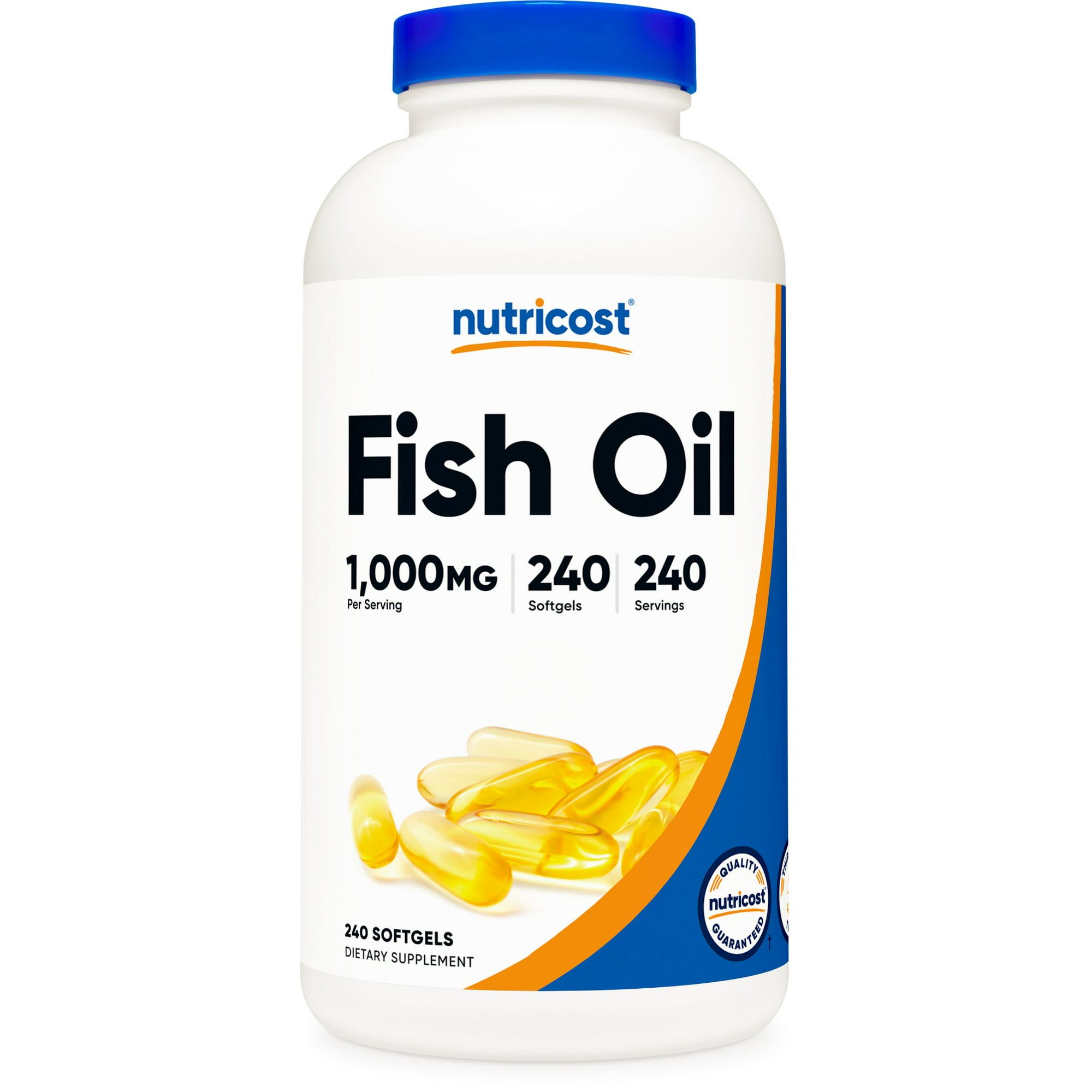 Nutricost Fish Oil Supplement 1000mg, 240 Softgels 560mg of Omega 3