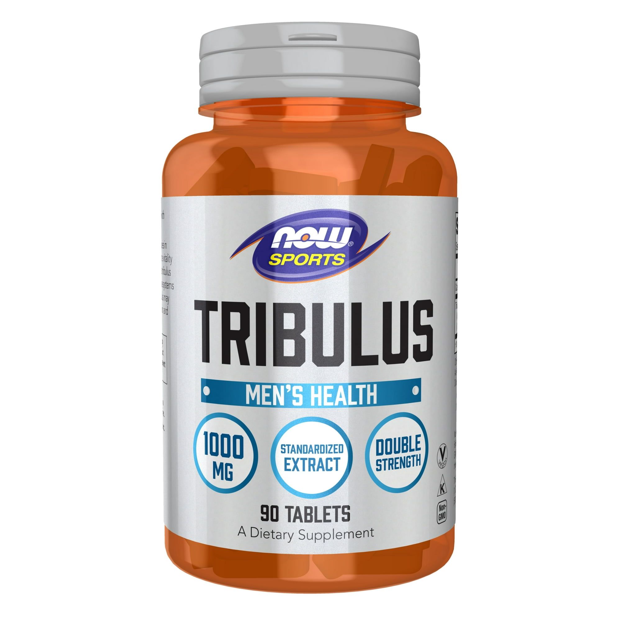 NOW Sports Nutrition, Tribulus (Tribulus terrestris) 1,000 mg, Double Strength, Men's Health, 90 Tablets