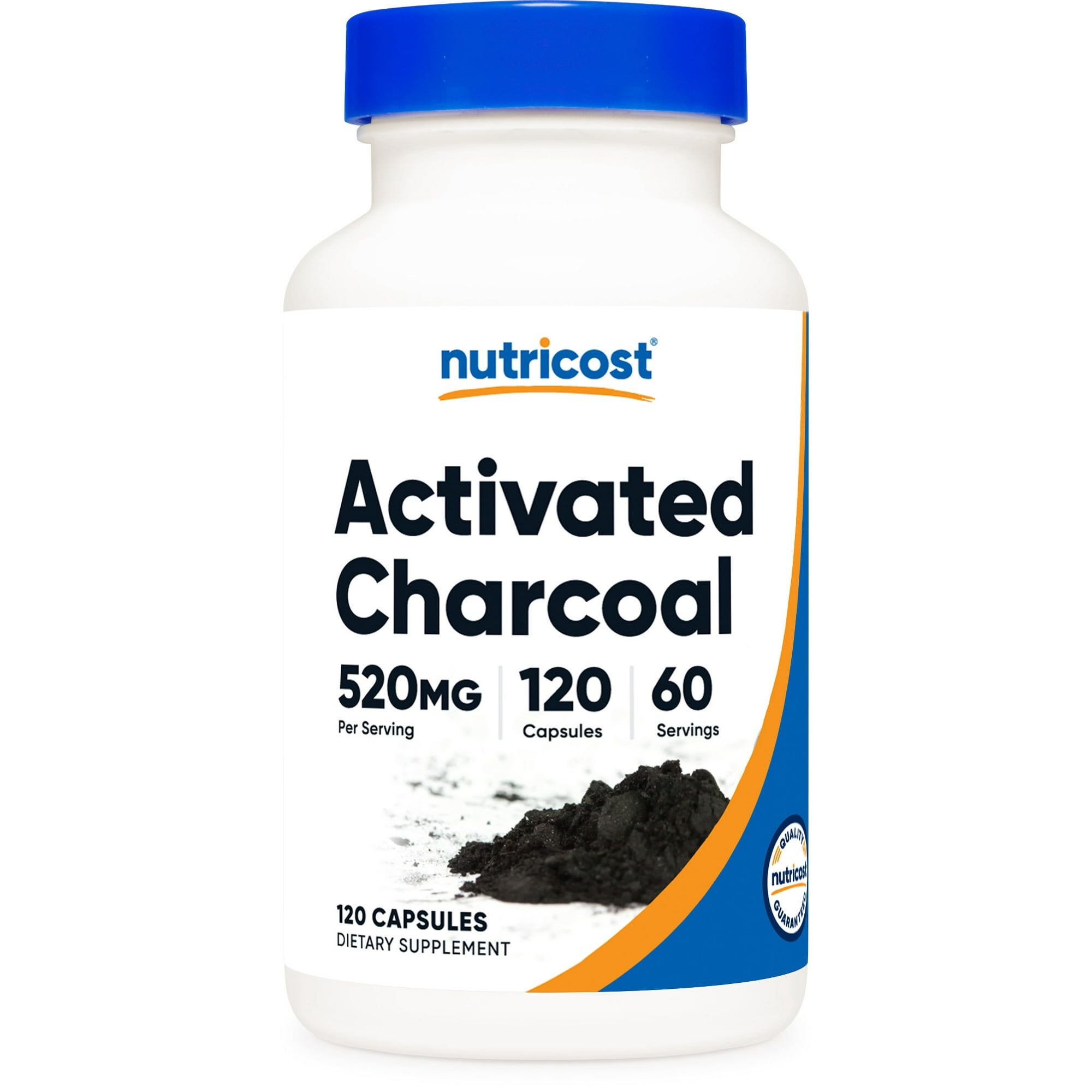 Nutricost Activated Charcoal 520mg, 120 Capsules Non GMO & Gluten Free Supplement