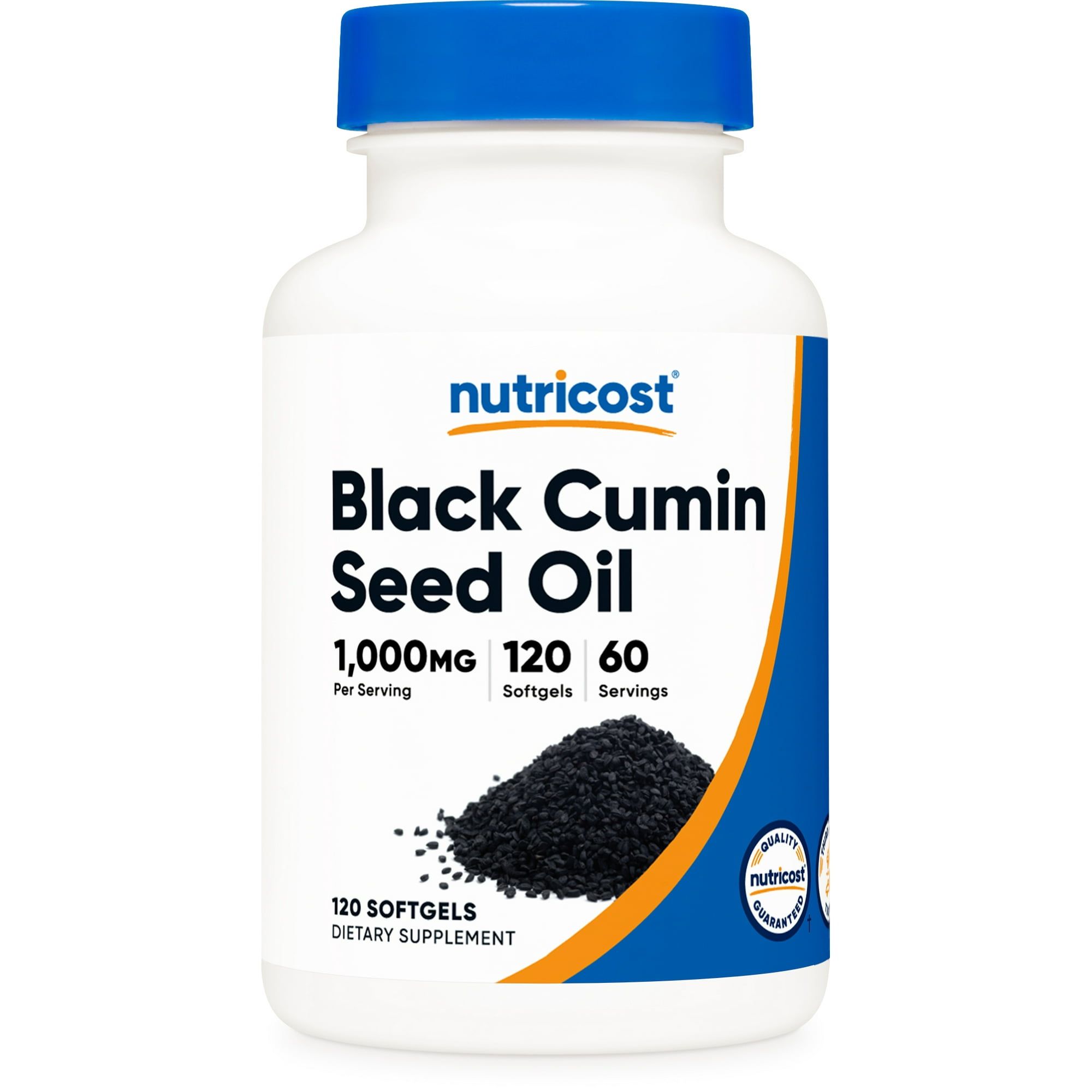 Nutricost Black Cumin Seed Oil Supplement 120 Softgels, 1000mg per Serving, 60 Servings
