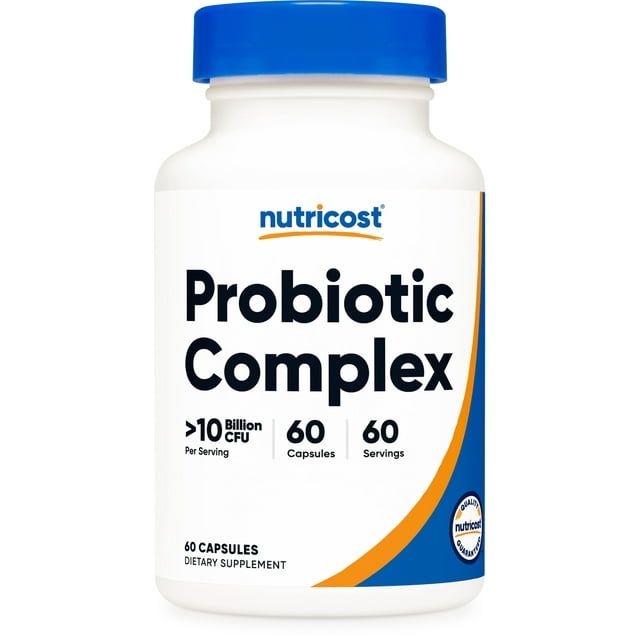 Nutricost Probiotic Complex (10 Billion CFU) 60 Capsules Supplement
