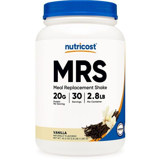 Nutricost Meal Replacement Shake Powder (Vanilla), 30 Servings Protein, Non GMO, Gluten Free