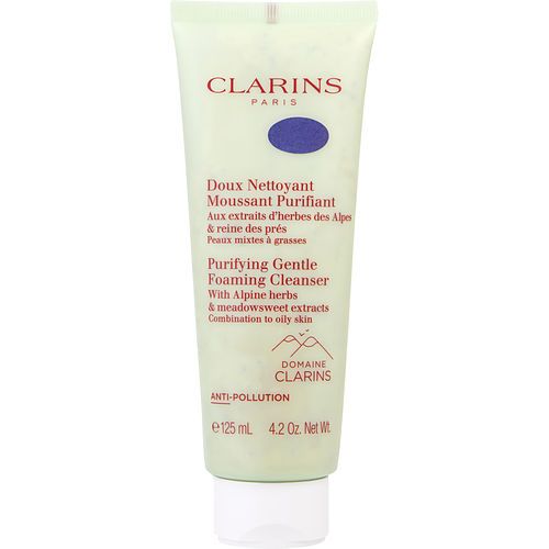 Clarins Purifying Gentle Foaming Cleanser with Alpine Herbs & Meadowsweet Extracts Combination to Oily Skin 125ml/4.2oz