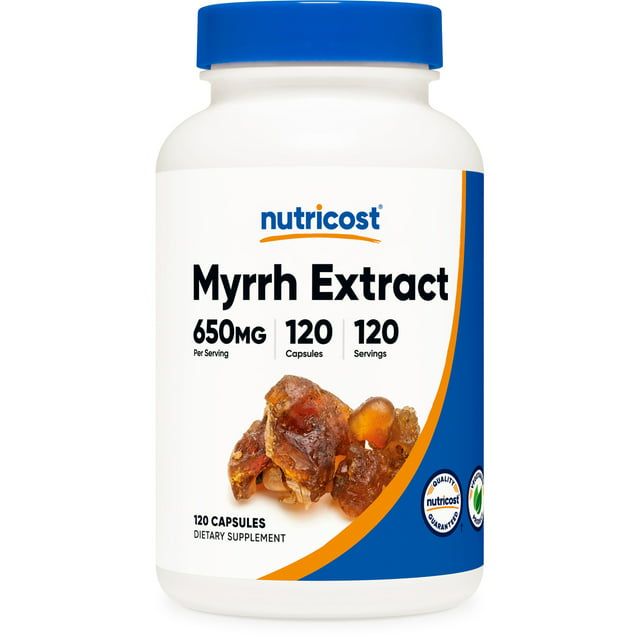 Nutricost Myrrh Extract Capsules 650 MG, 120 Capsules Gluten Free, Non GMO Supplement