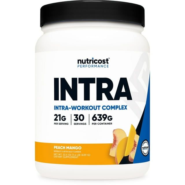 Nutricost Intra Workout Powder, 30 Servings (Peach Mango) Non GMO, Gluten Free Supplement